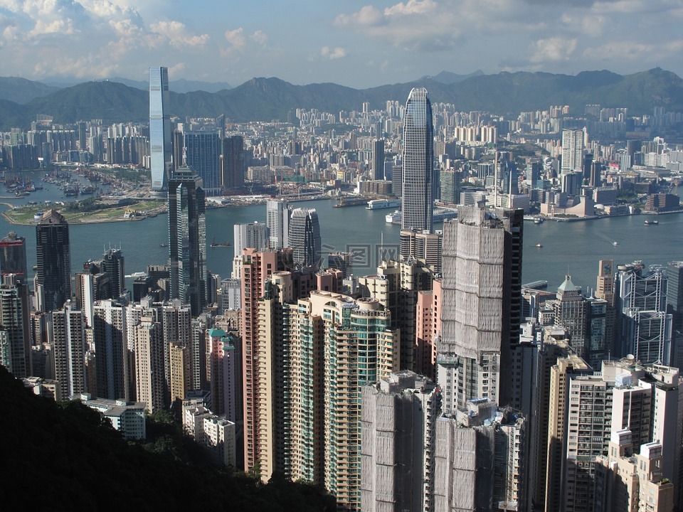 香港,预订,摩天大楼