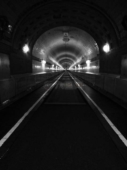 隧道,易北河隧道,汉堡