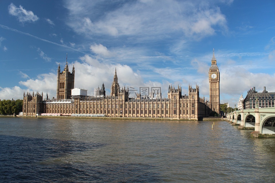 伦敦,议会,泰晤士河畔