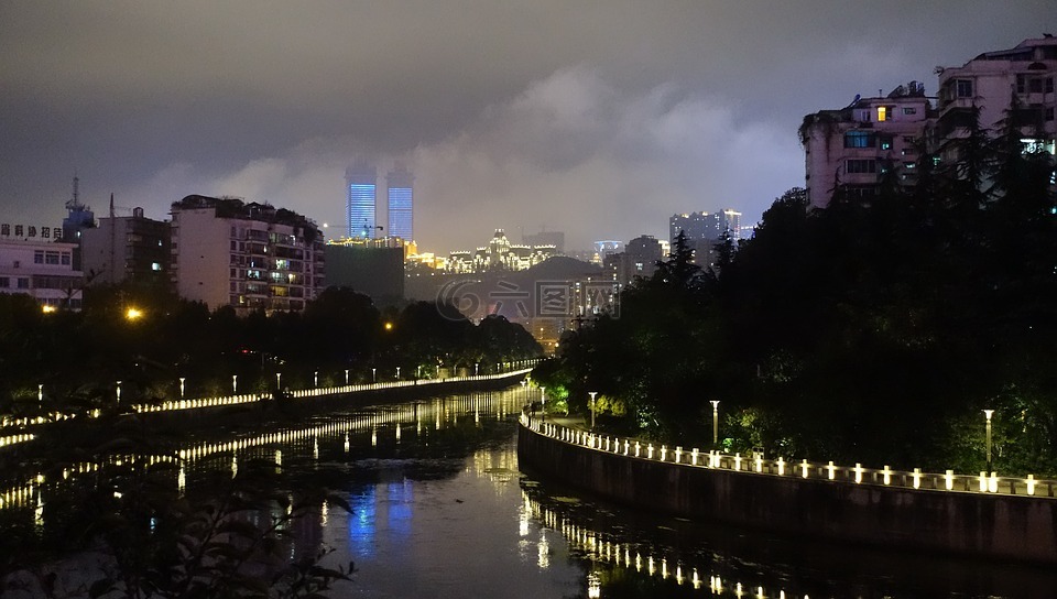 贵州,贵阳,夜景