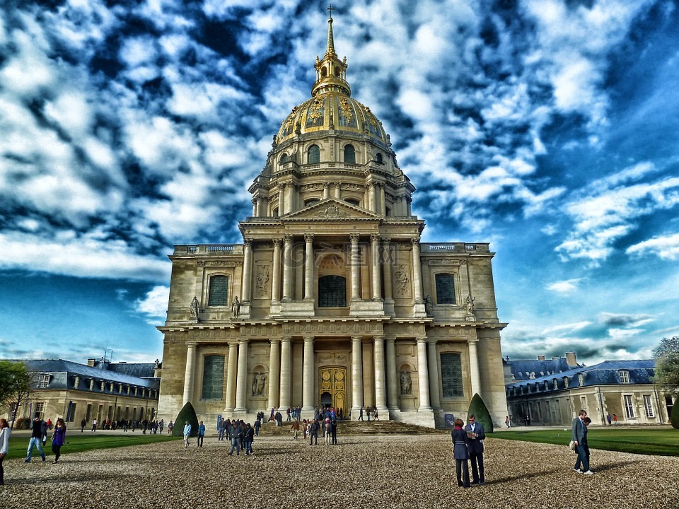 圣 路易 des 荣军院的教堂,巴黎,法国