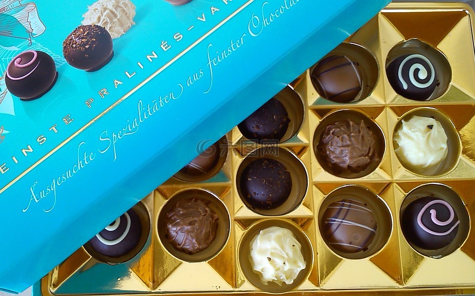 巧克力,糖果,果仁