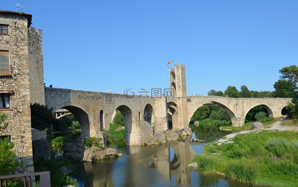 罗马桥,girona,西班牙