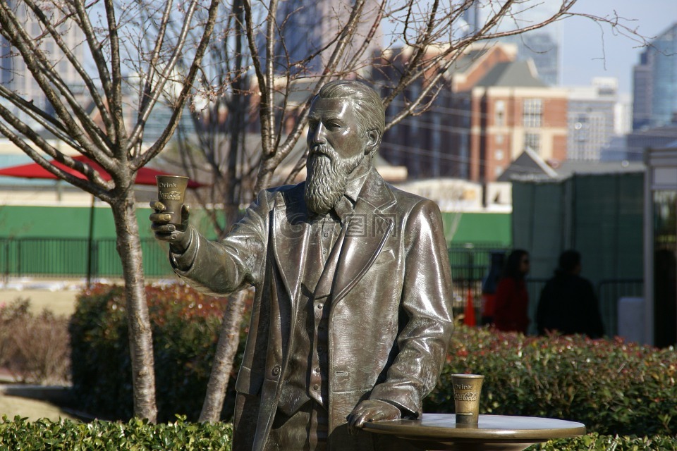 约翰·彭伯顿,雕像,亚特兰大