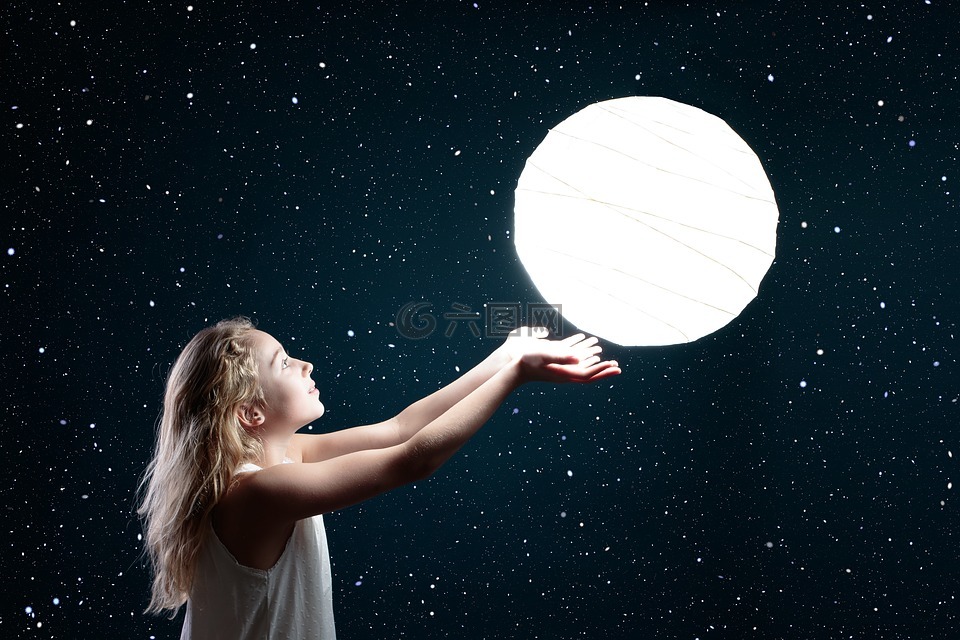 月亮,空间,天文学