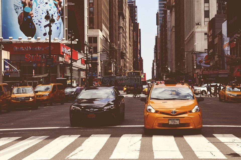 纽约市,出租车,街