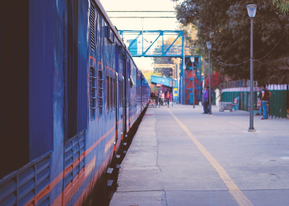新德里,印度,火车