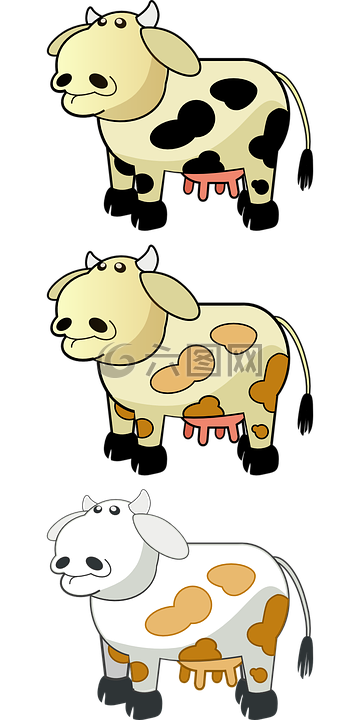 动物,卡通,牛