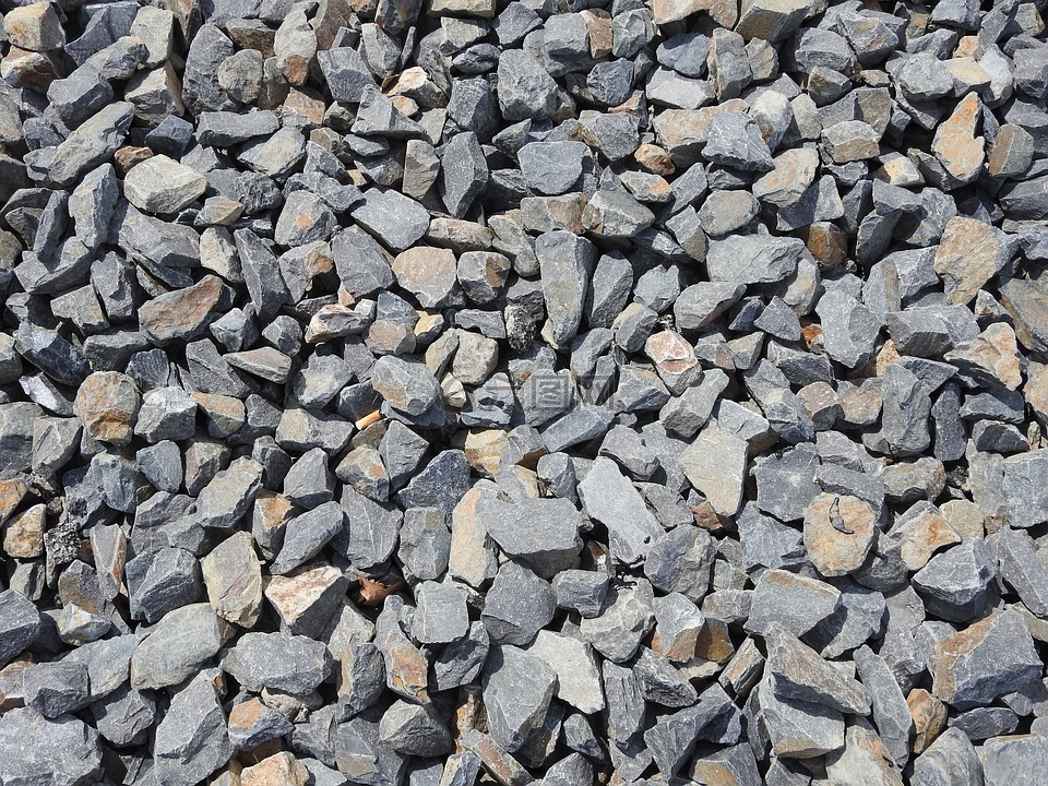 石头,砾石,火车