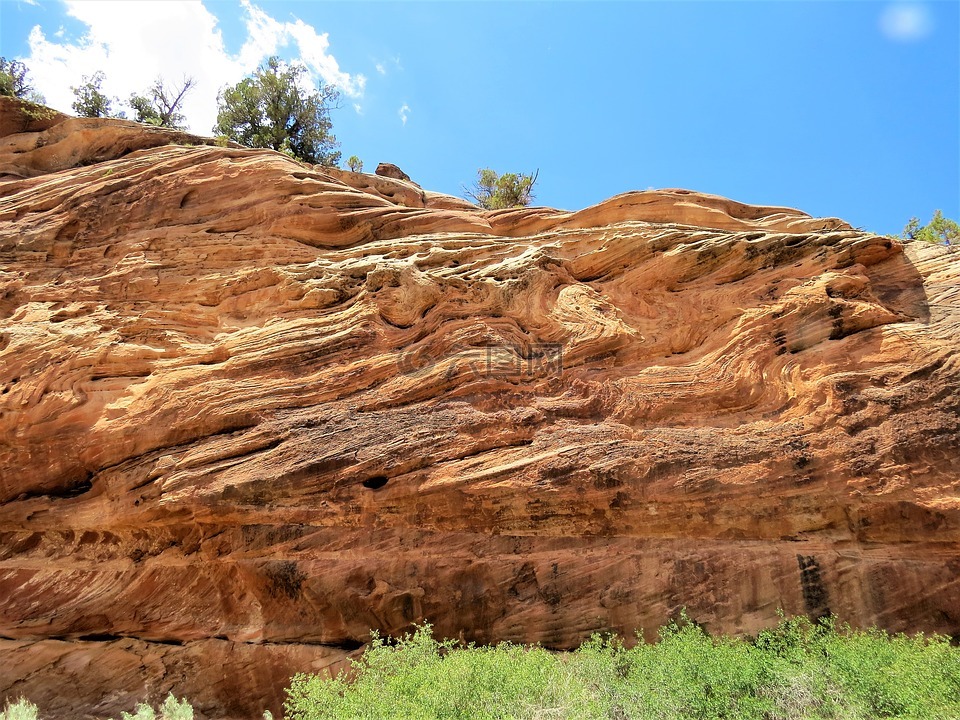 地质学,红砂岩,不寻常的岩层