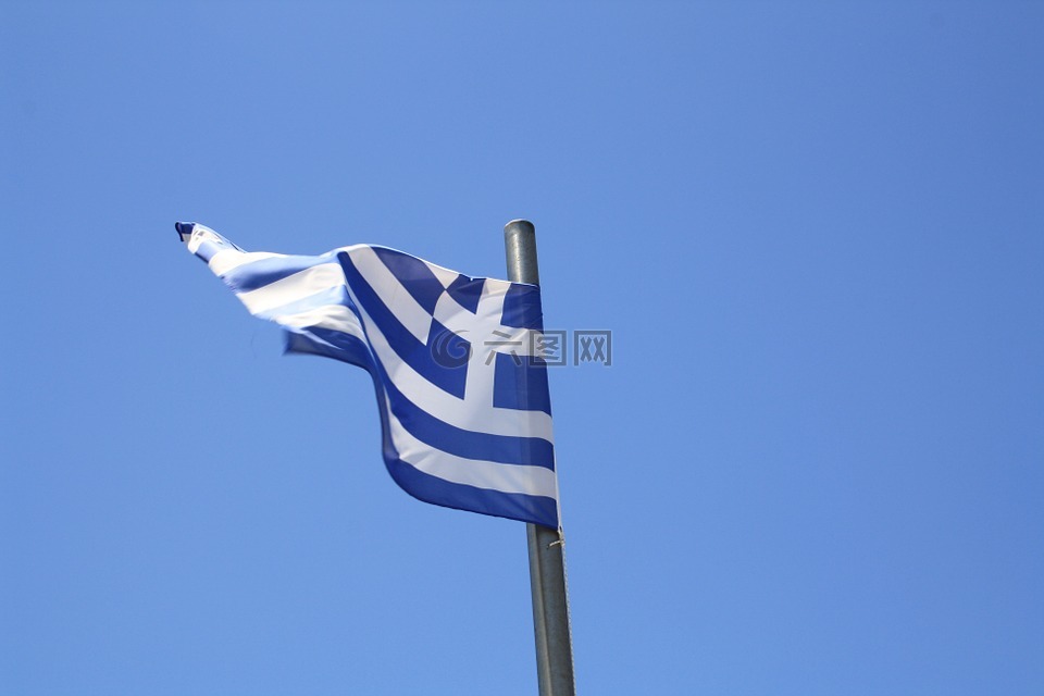 希腊语,标志,海洋
