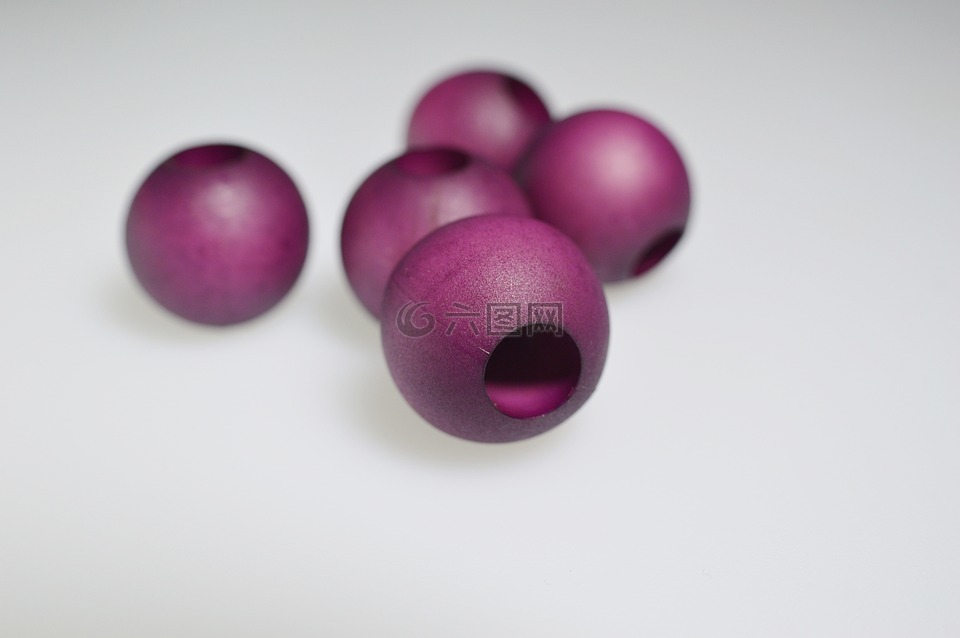 珠,球,紫