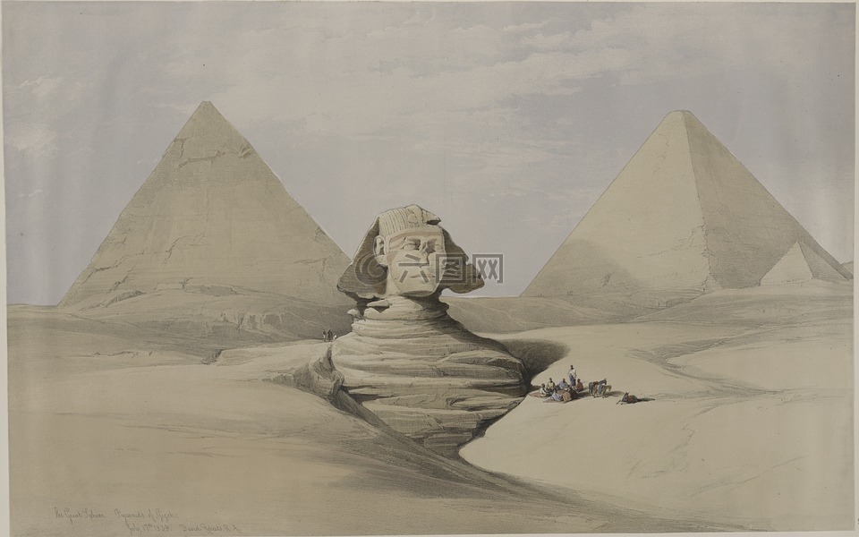 金字塔,人头狮身,埃及