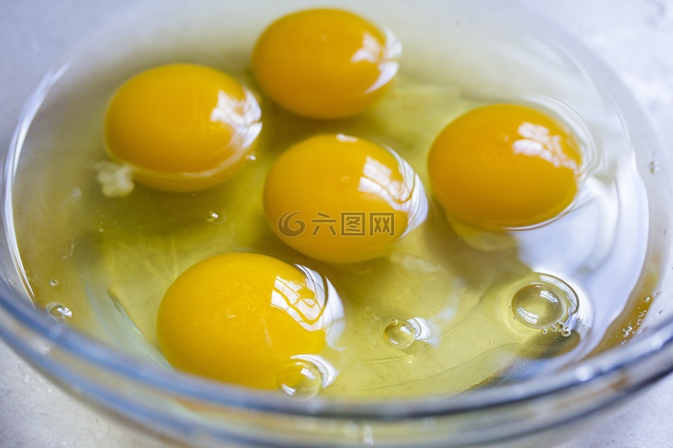 烘烤,鸡蛋,生鸡蛋