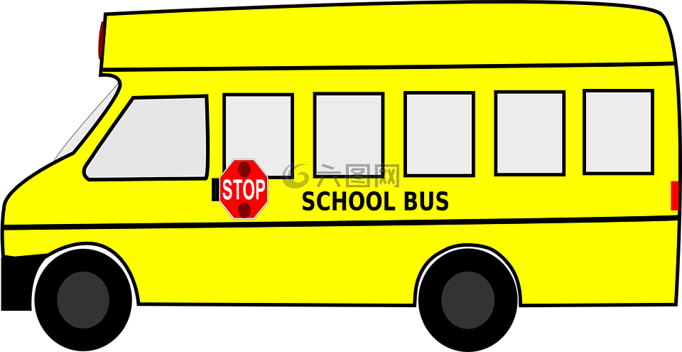 学校巴士,总线,学生