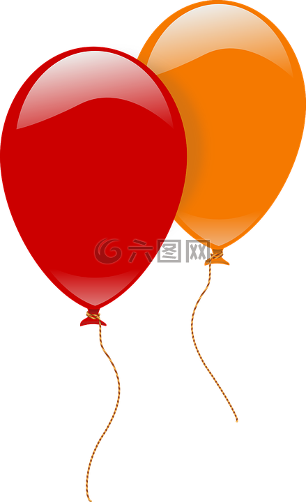 气球,庆典,红色
