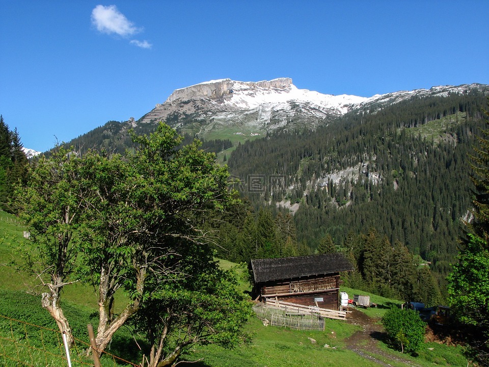 高山,kleinwalsertal,高ifen