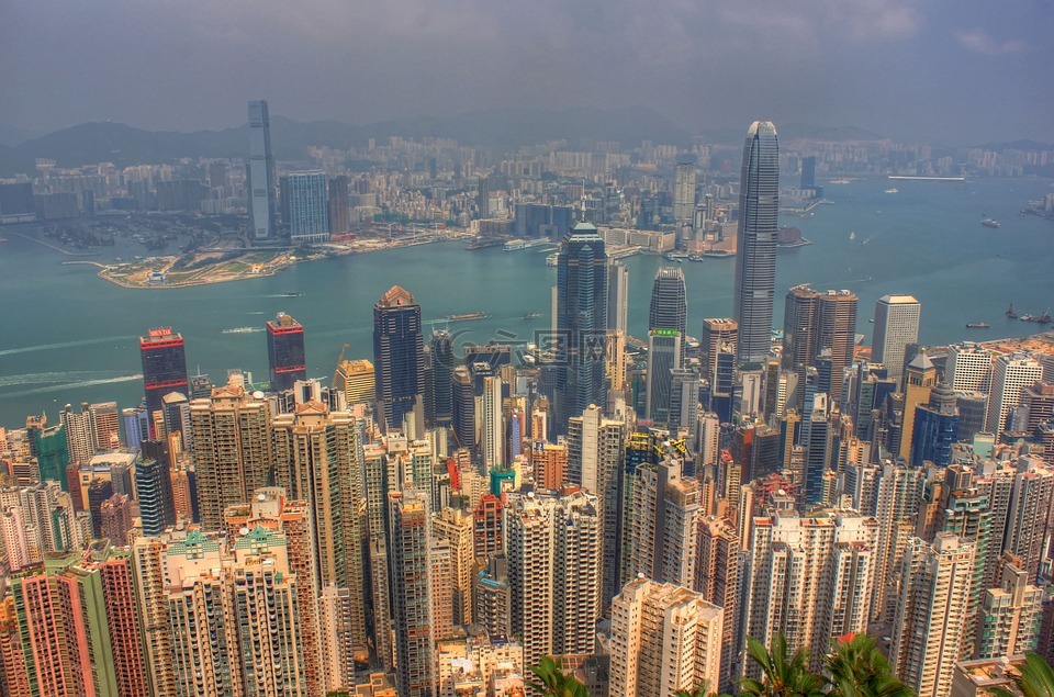 香港,中国,建筑物