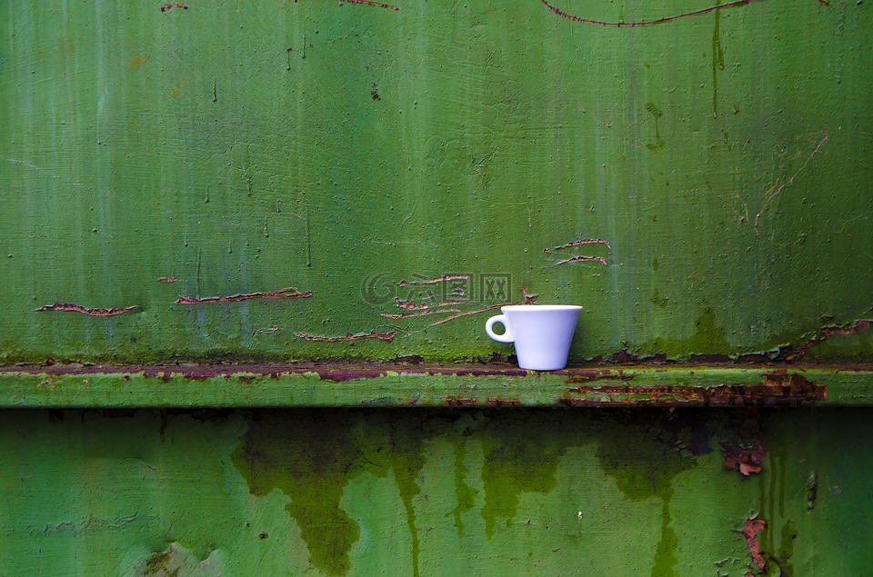 咖啡,绿色,最小