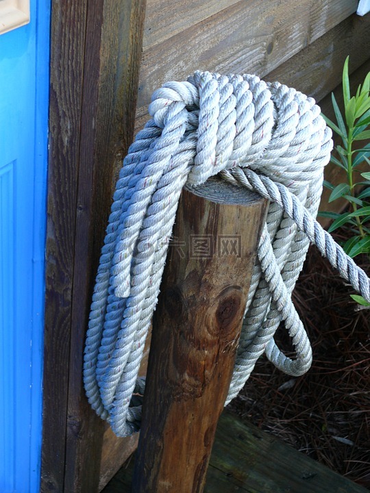 绳,码头,木材