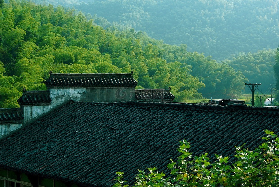 屋顶,瓦,四川宜宾