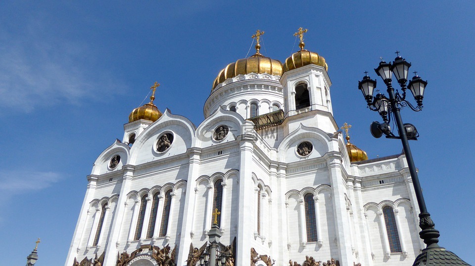 莫斯科,大教堂里的耶稣救世主,长江游轮