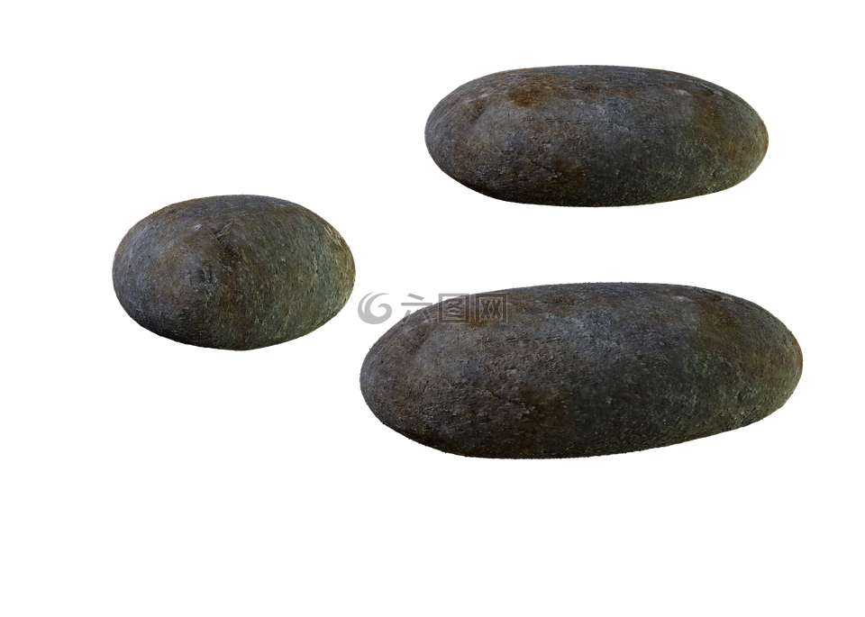 石,孤立,隔离
