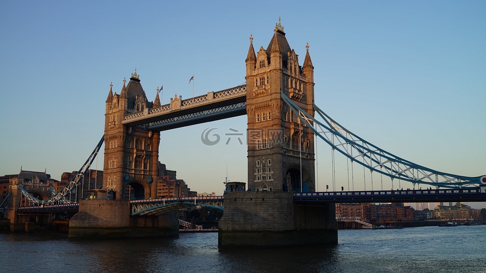 塔桥,伦敦,河