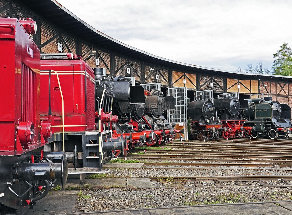 火车博物馆heilbronn,环lokschuppen,田径明星