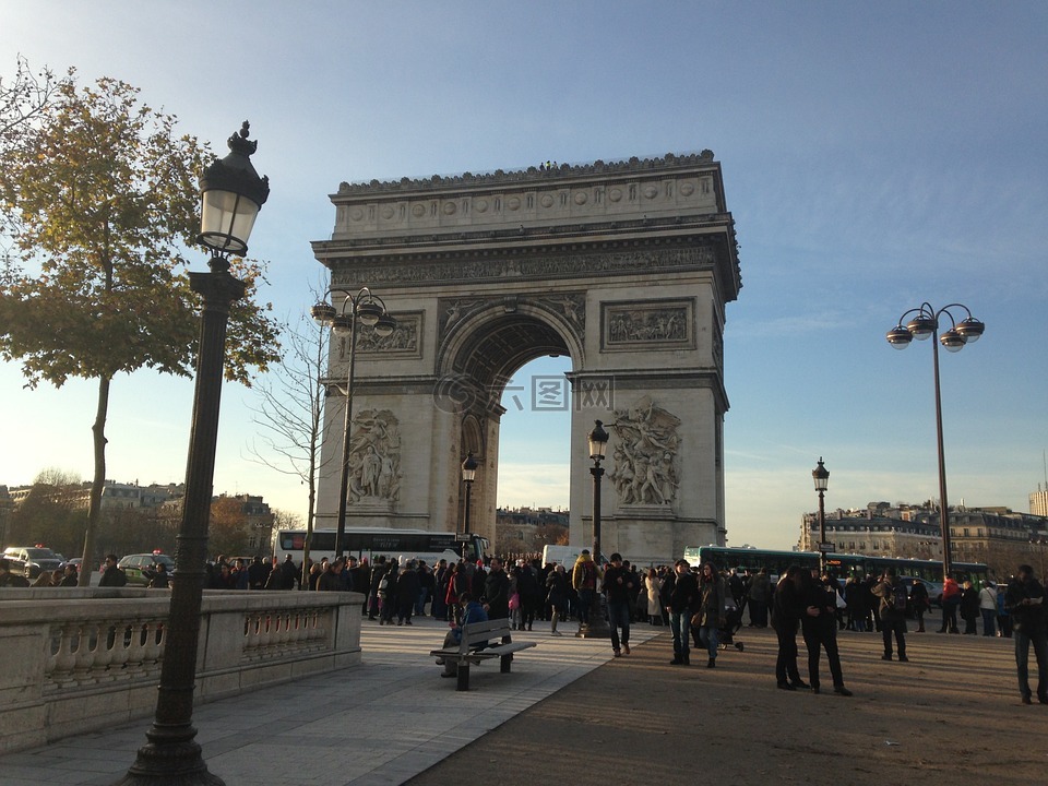 在凯旋门,凱旋門,巴黎