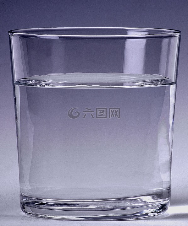 水,玻璃,喝
