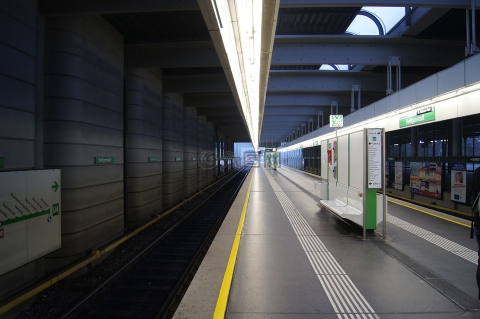 维也纳,地铁,平台