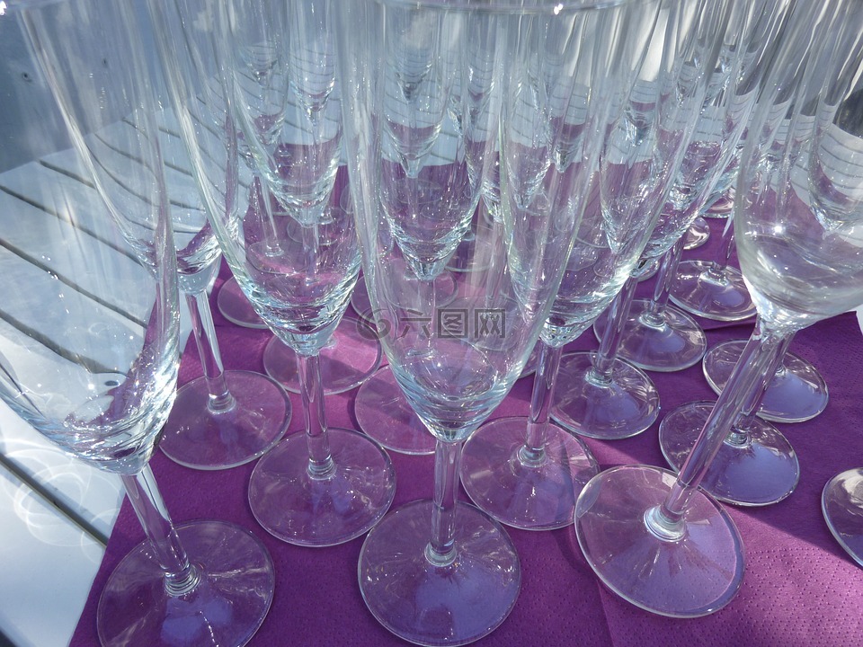 香槟酒杯,眼镜,庆祝活动
