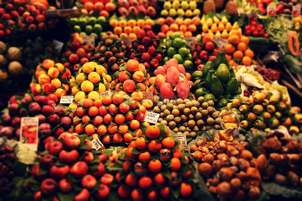 水果,水果摊,市场