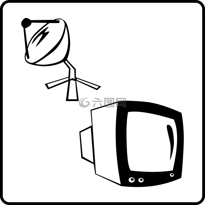 卫星电视,接收机,电视
