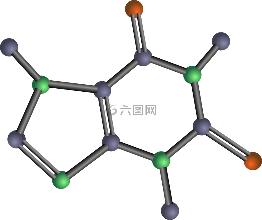 咖啡因,分子,化学结构