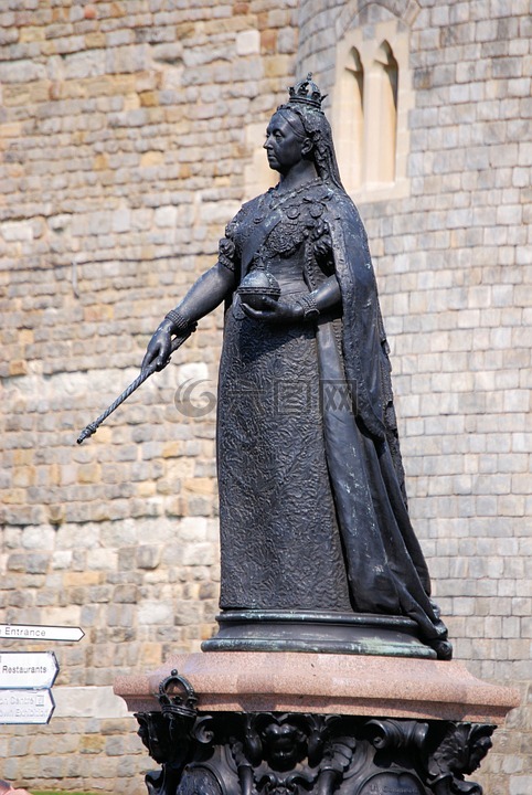雕像,雕塑,维多利亚女王