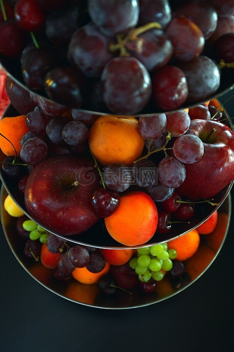 水果,碗,水果碗