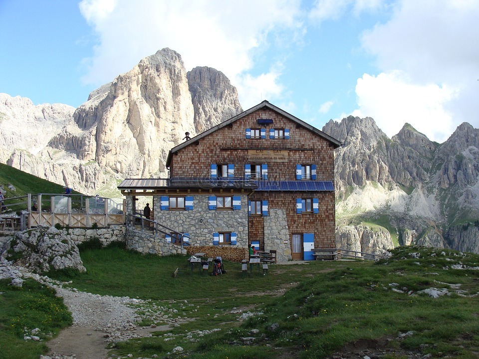 rotwandhütte,高山小屋,山上的小屋