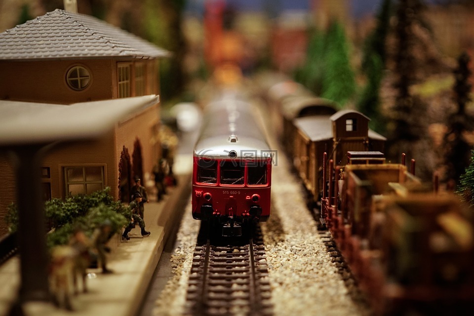 火车,模型,铁路