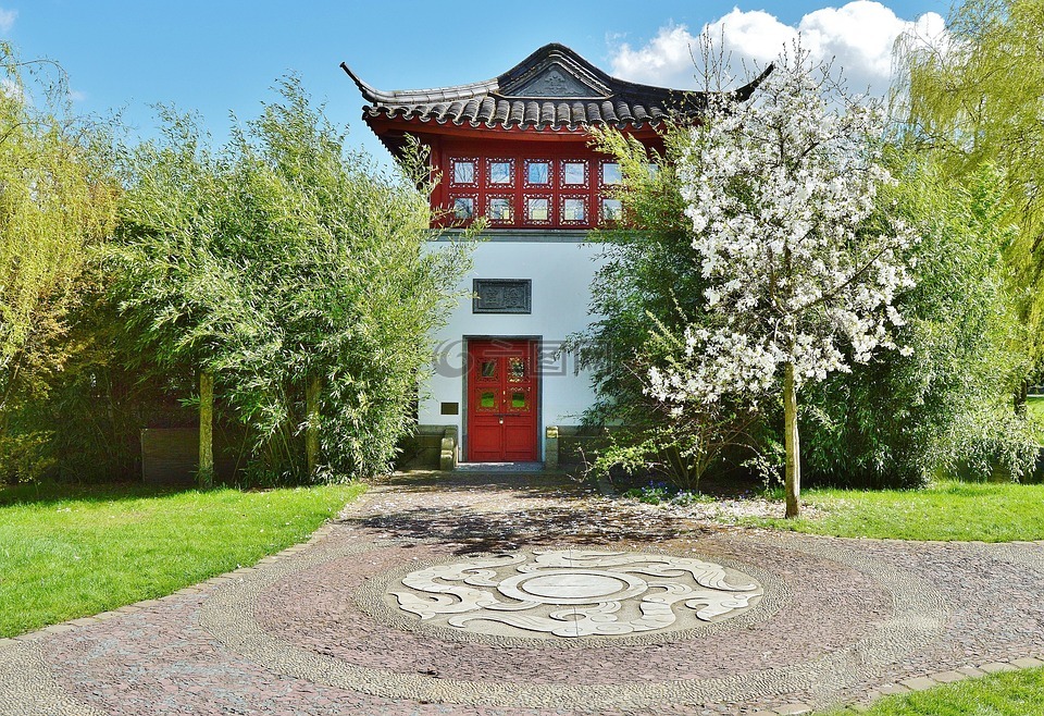 日本花园,茶屋,架构