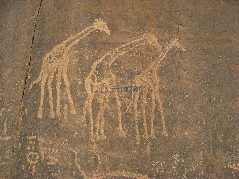 阿尔及利亚,洞穴壁画,古代写作