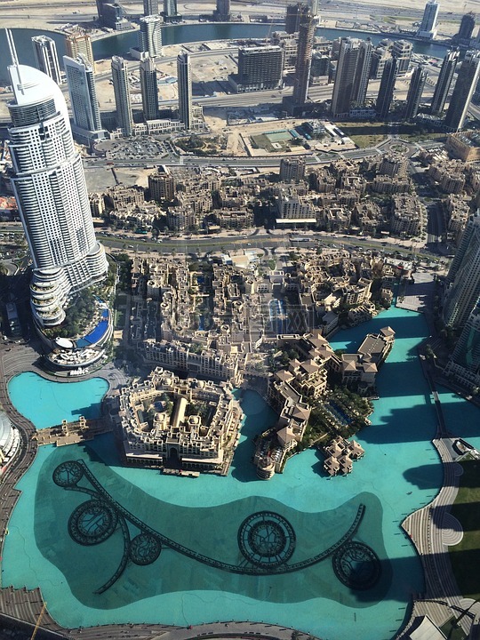 哈利法塔,迪拜,俯瞰