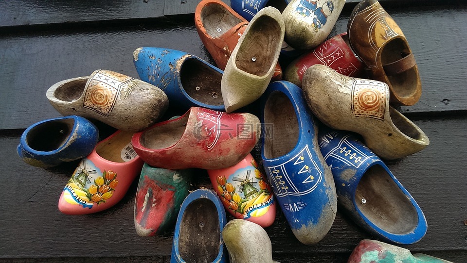 木底鞋,鞋,荷兰