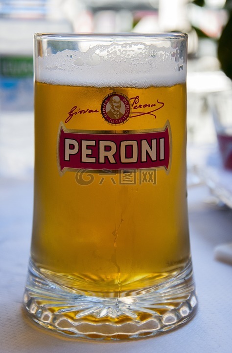 啤酒,佩罗尼,玻璃