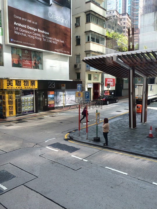 hong kong,street view,building