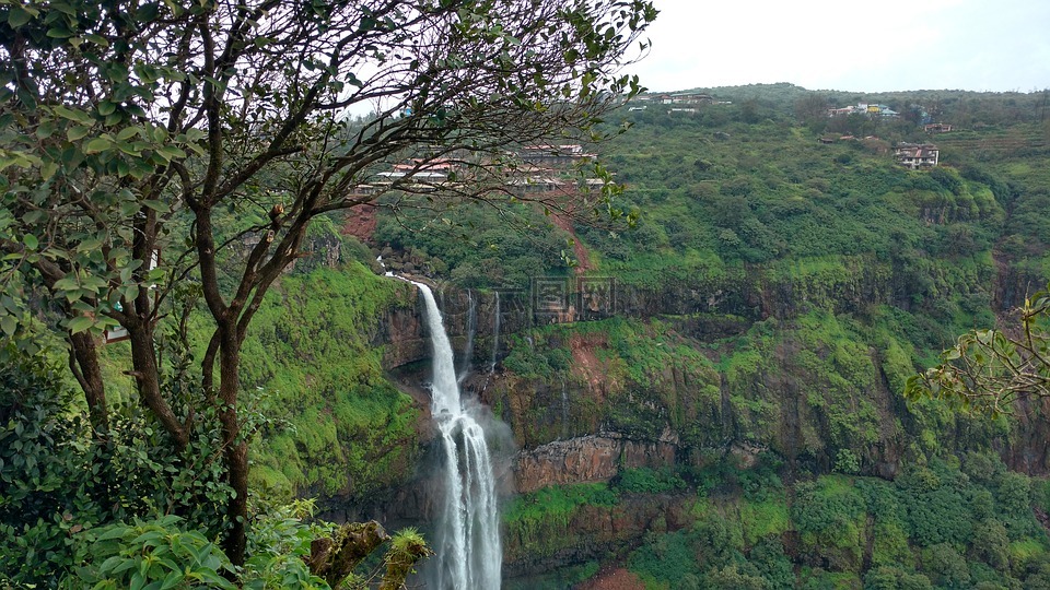 潘切加,印度,大瀑布