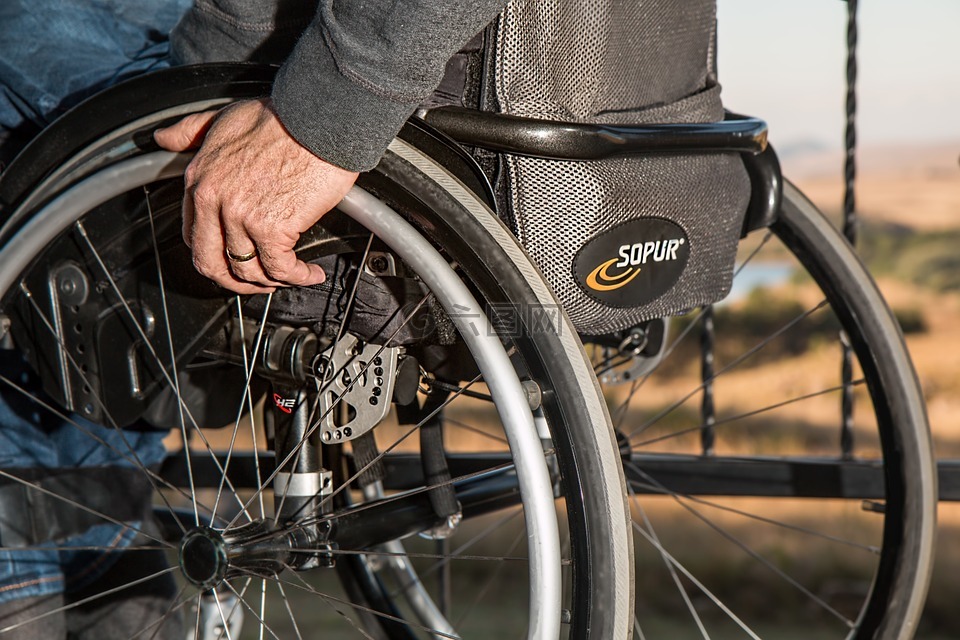 轮椅,残疾,受伤