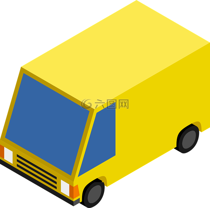 卡车,货车,黄色