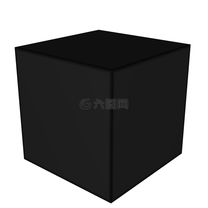 立方体,块,黑
